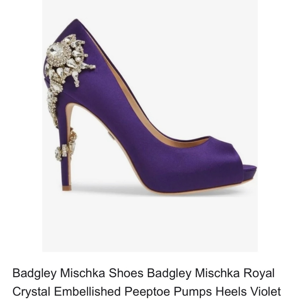 Badgley mischka heels size 6.5